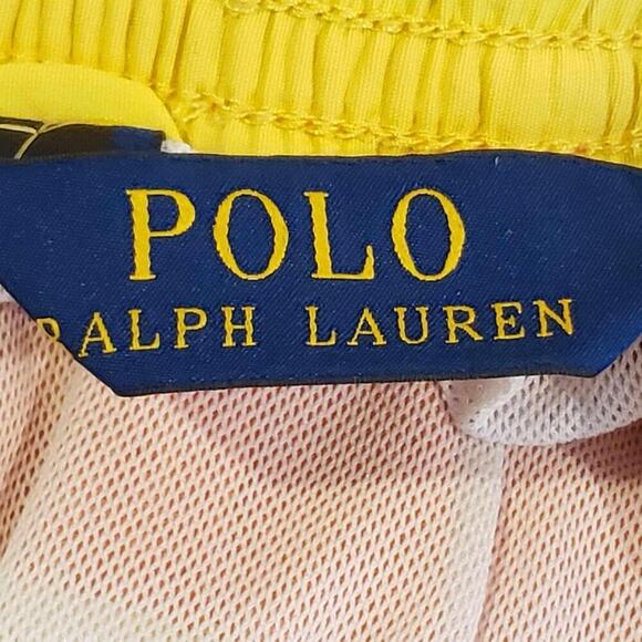 Polo Ralph Lauren Swim Trunks Men’s Size Large L Orange Mesh Lined Drawstring - Picture 10 of 14